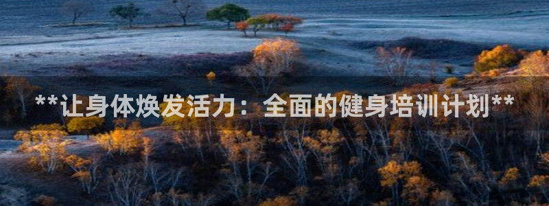 欧陆娱乐欢迎访问：**让身体焕发活力：全面的健身培训