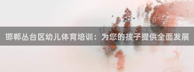 欧陆娱乐计划预测软件下载：邯郸丛台区幼儿体育培训：为