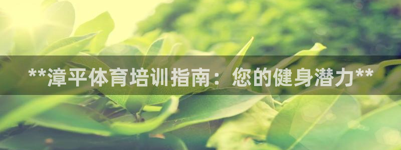欧陆娱乐游戏特色：**漳平体育培训指南：您的健身潜力