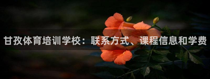 欧陆娱乐平台官网入口：甘孜体育培训学校：联系方式、课